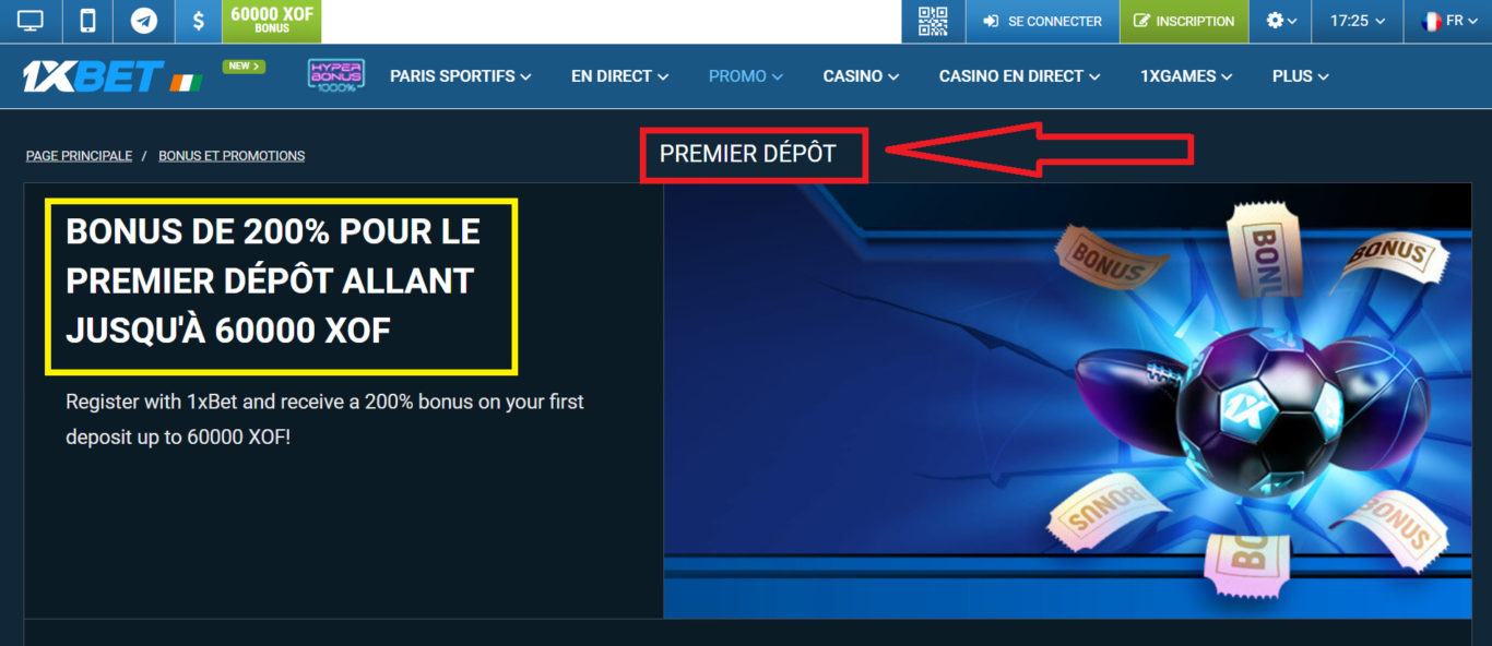 1xBet bienvenue et bonus